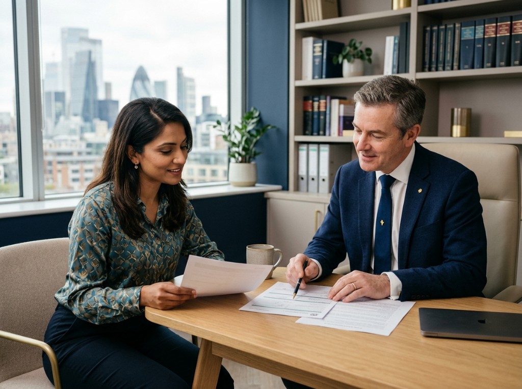 Akin Palmer LLP lawyers reviewing a client matter together